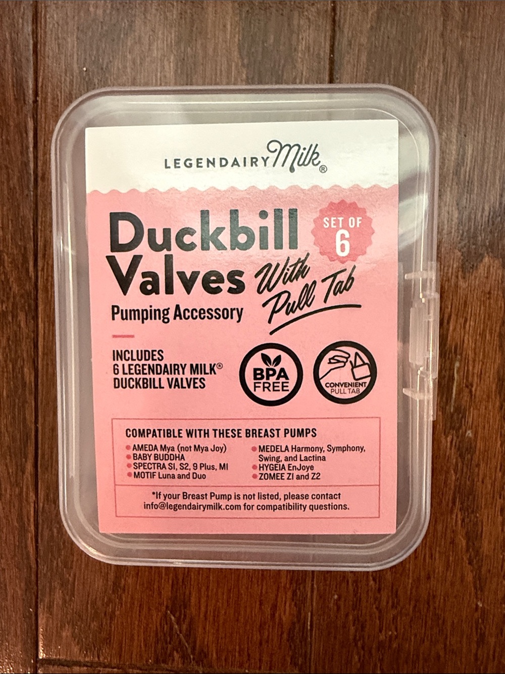 New Unopened Legendairy Milk Duckbill Valves - Pink, Set of 6